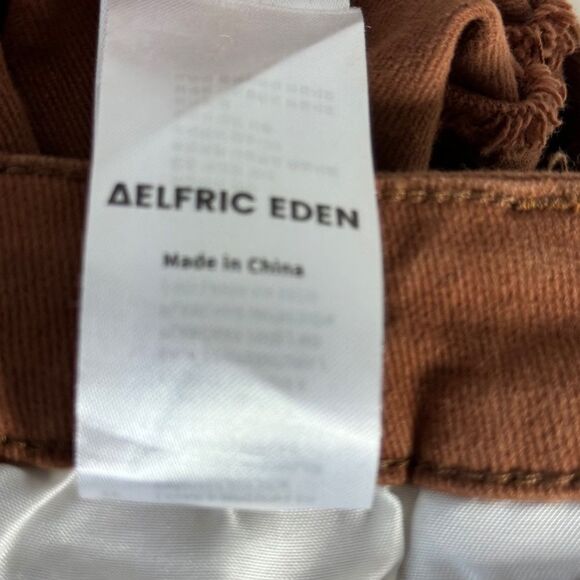 Aelfric Eden Brown Layered Stacked Fringe Jeans Sz 30 - Picture 9 of 9